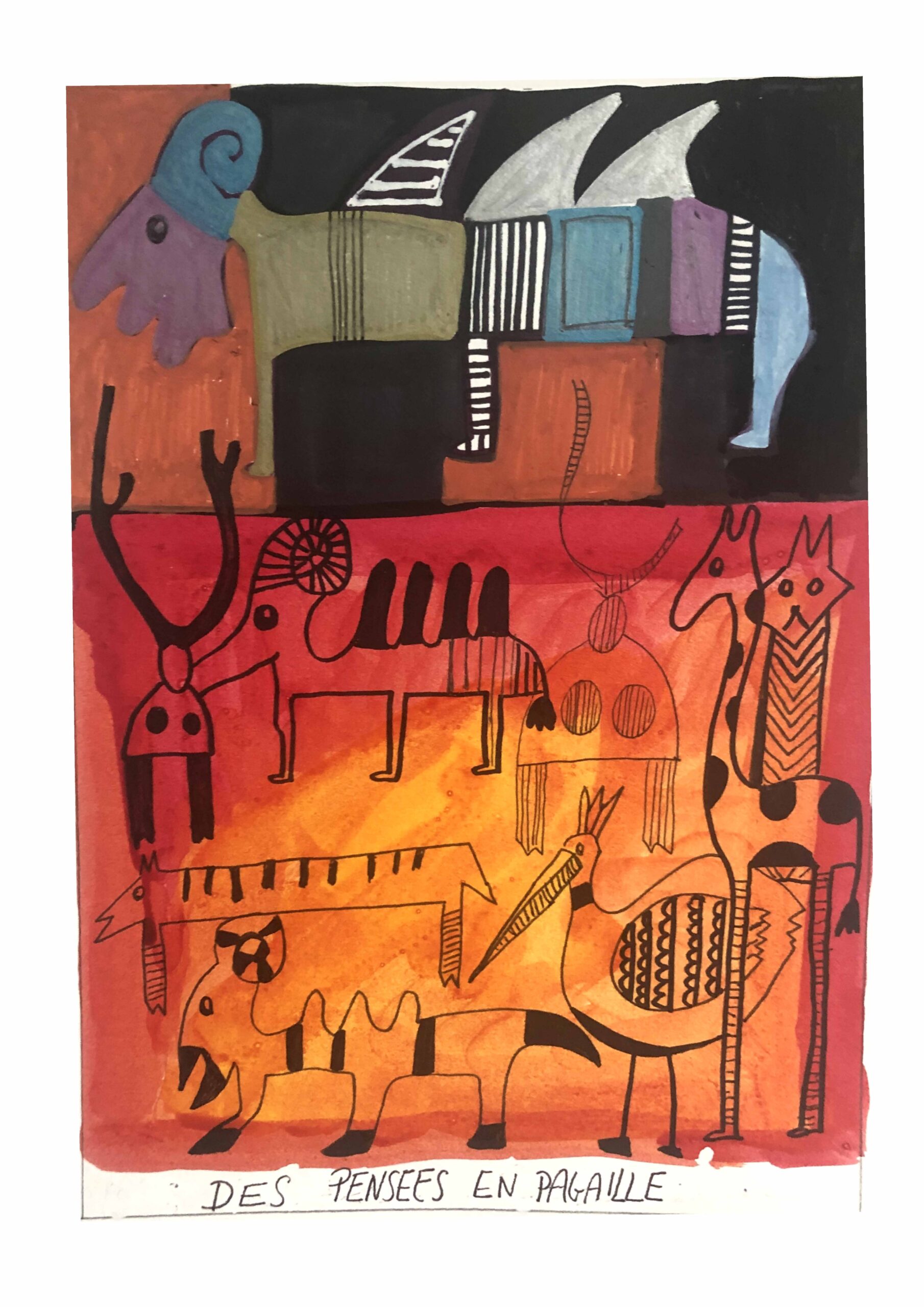 Des pensées en pagaille